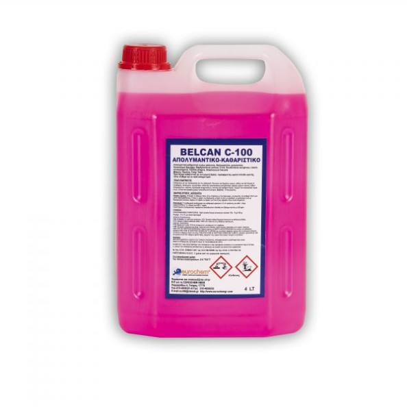Επαγγελματικό καθαριστικό & απολυμαντικό BELCAN C-100 4Lt