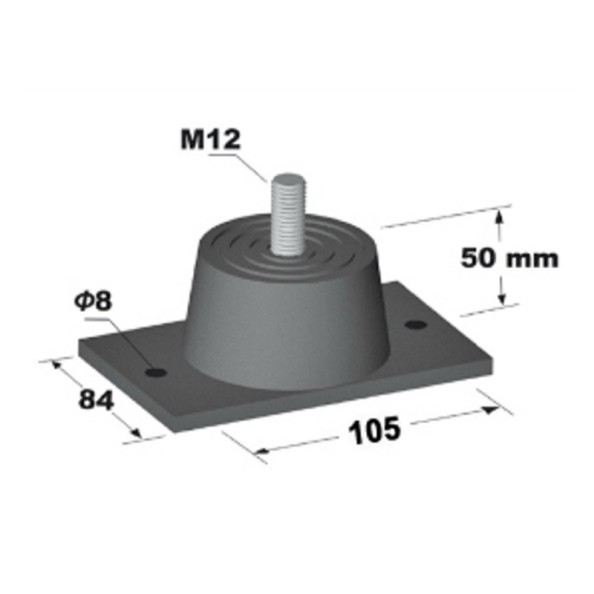 ΑΝΤΙΚΡΑΔΑΣΜΙΚΟ ΛΑΣΤΙΧΟ VIBRO-EM3 ΜΠΛΕ