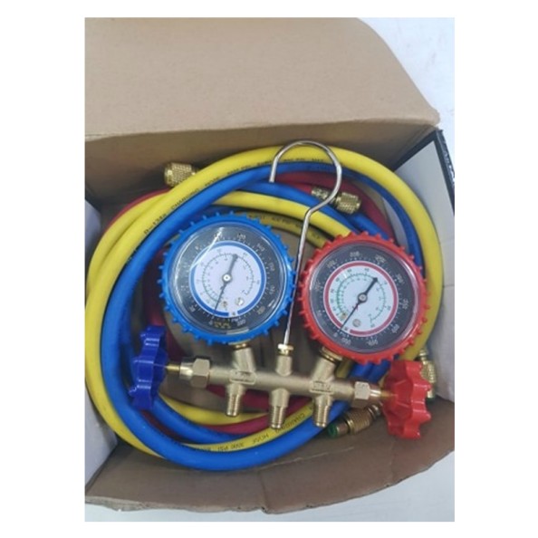 Σετ Μανομέτρων YANS R410A  Υψηλής-Χαμηλής Πίεσης με 3 Σωλήνες Πλήρωσης