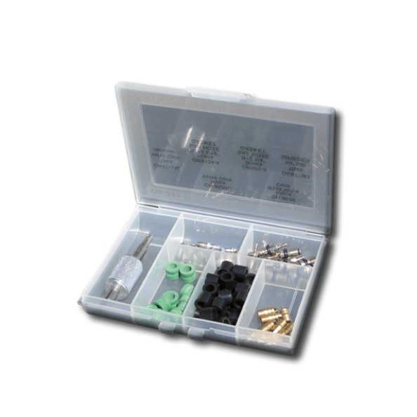 Σετ Επισκευής Βαλβίδων & Λαστίχων Φρέον 1/4" & 5/16" Με Βαλβιδοκατσάβιδο