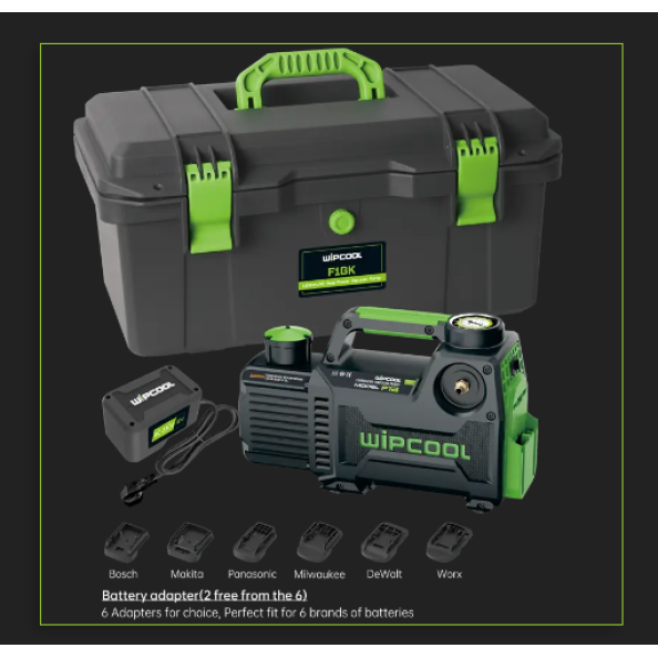 Επαναφορτιζόμενη Αντλία Κενού WIPCOOL 2F1BRk  Συμβατή με R32