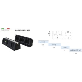 Βάση Δαπέδου SBR Extreme-8  Με Ράγα Αλουμινίου 60cm (σετ 2τμχ)
