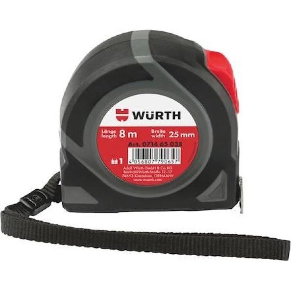 Μέτρο Μεταλλικό 8m x 25mm Würth