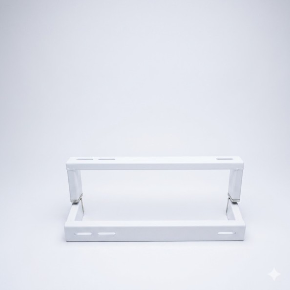 Βάση Δαπέδου A/C 18.000-24.000 BTU INOX-Λευκή 45x12x5cm (Σετ 2 τμχ)